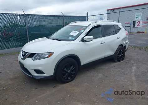 2015 Nissan Rogue Sv z USA, uszkodzony, nr VIN KNMAT2MV8FP529676